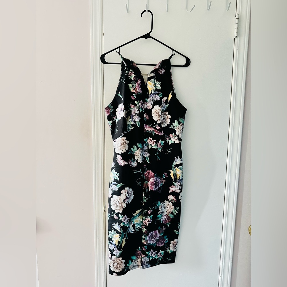 Elegant Black metallic Asian inspired dress from Enfocus Studios